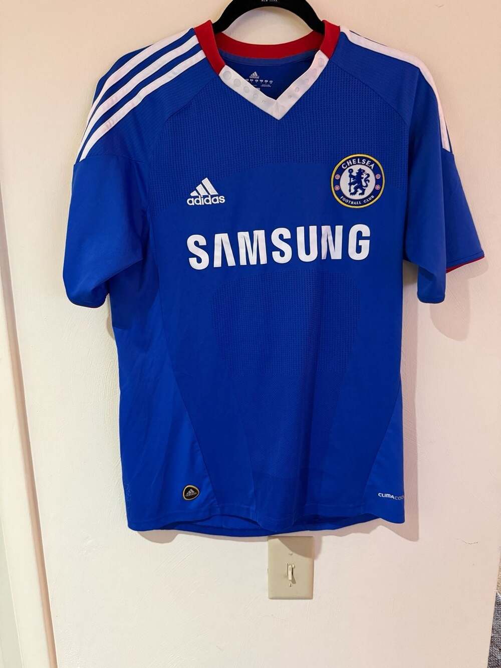 Chelsea FC 2010/11 Adidas Home Soccer Jersey Samsung Blue Size S P95900